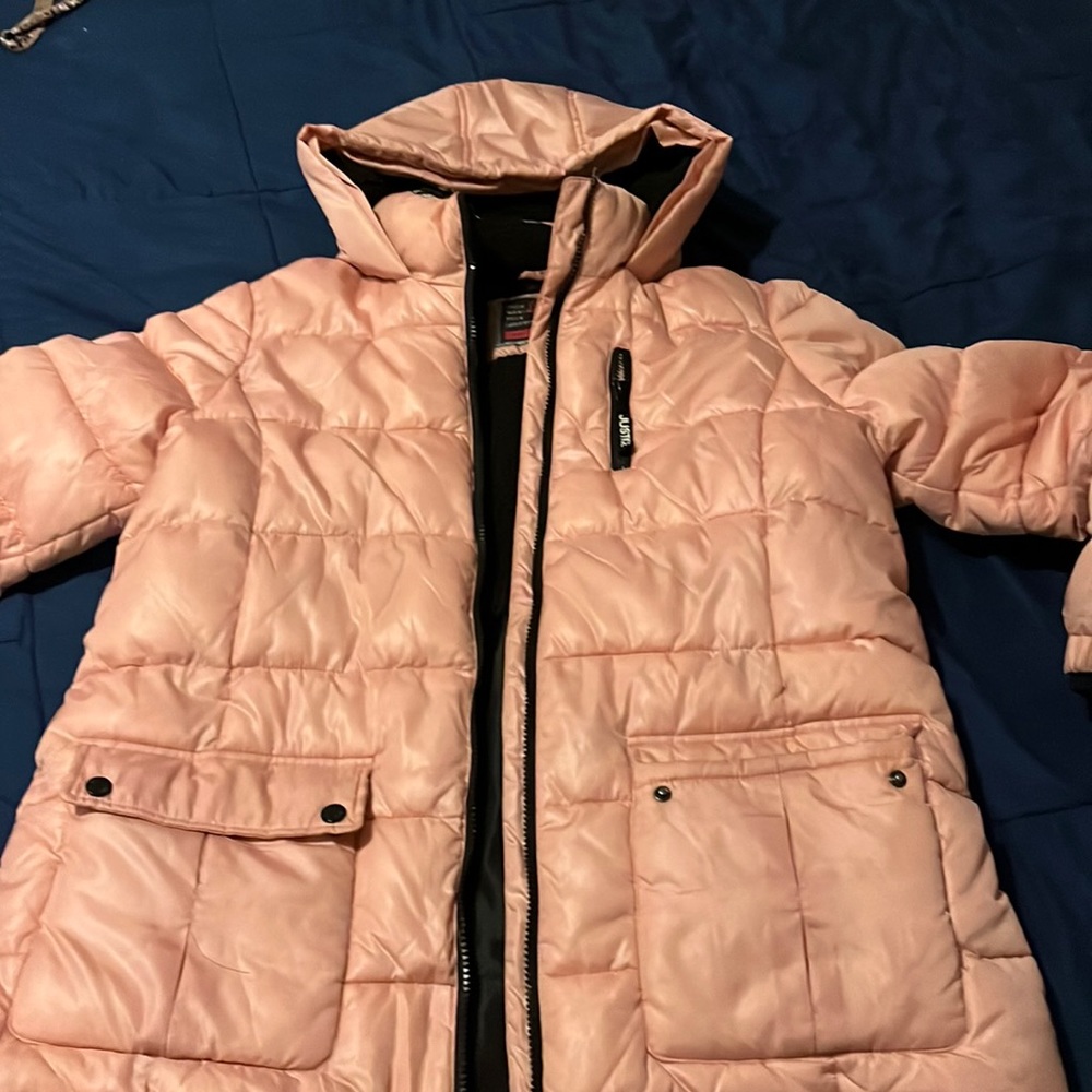 Grils puffer winter coat from justice ,,, Never been used